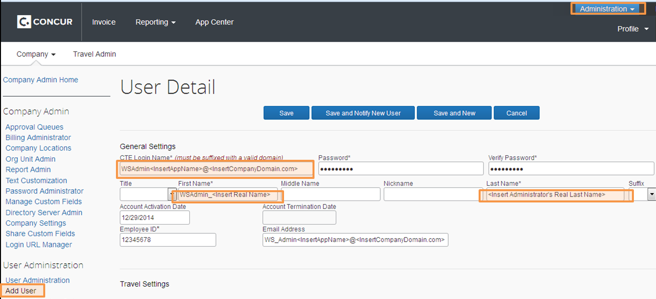 Concure Security Setup Concur Realisable